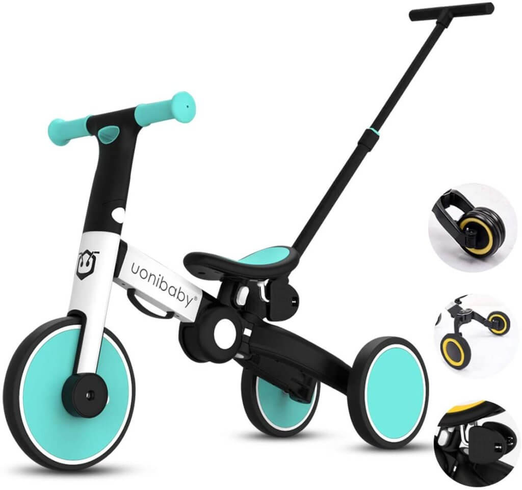 Hombuy® tricycle enfant - vélo enfant dès 18 mois - canne